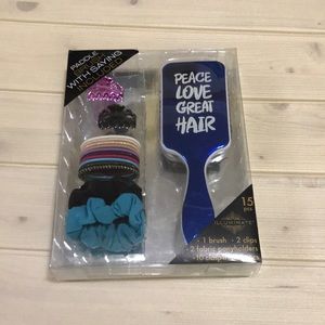 Illuminate paddle brush with saying included NWT